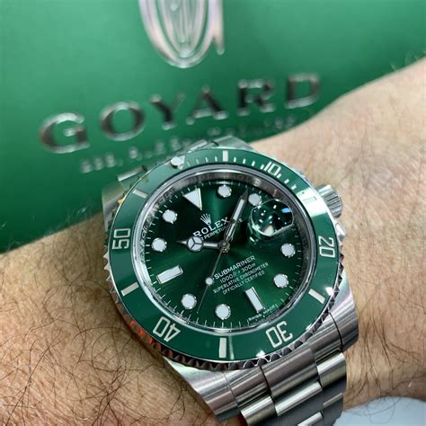 rolex submariner silver gold green|rolex submariner green dial price.